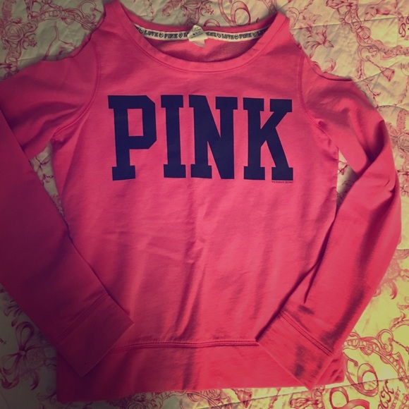 PINK Victoria's Secret Tops - [PINK] Cold shoulder sweater